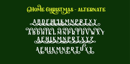 Home Christmas Font Poster 6