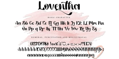 Loventha Font Poster 9
