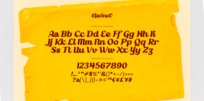 Clarinet Font Poster 6