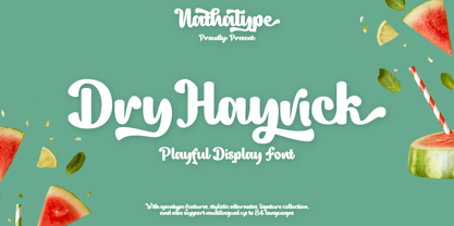 Dry Hayrick Font Poster 1