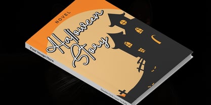 Halloween Monoline Font Poster 4