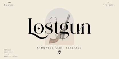 Lostgun Font Poster 1