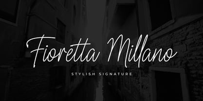 Fioretta Millano Font Poster 1