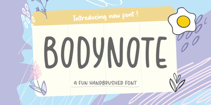 Bodynote Font Poster 1