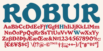 Robur Font Poster 1