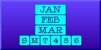 Calendar Font Fuente Póster 6