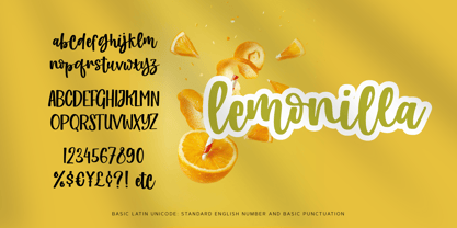 Lemonilla Font Poster 7