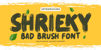 Shrieky Font Poster 1