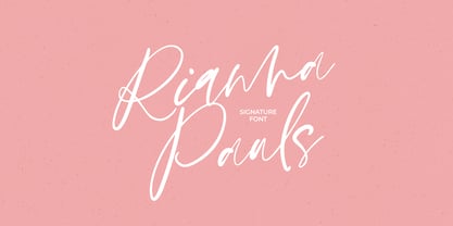 Rianna Pauls Font Poster 1