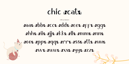Chic Cat Font Poster 9