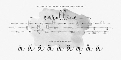 Carolline Font Poster 12