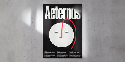 Aeternus Font Poster 4