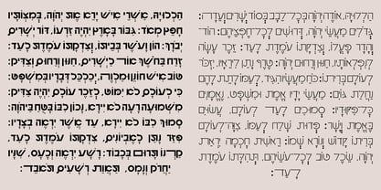 Hebrew Gothic Std Font Poster 9