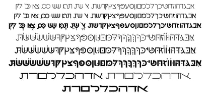 Hebrew Gothic Std Font Poster 3