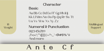 Ante Cf Font Poster 10