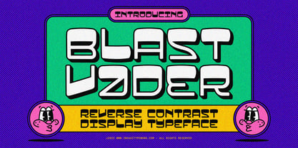 Blastvader Font Poster 1