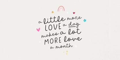 A Little of Love Font Poster 2