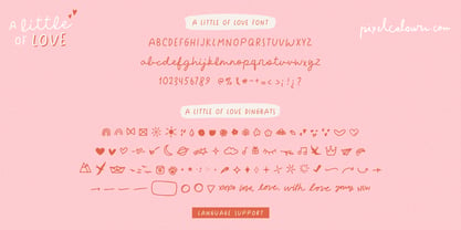 A Little of Love Font Poster 9