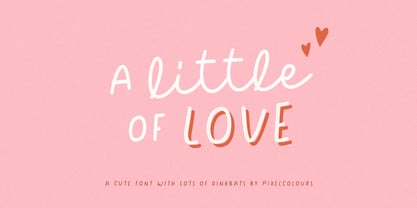 A Little of Love Font Poster 1