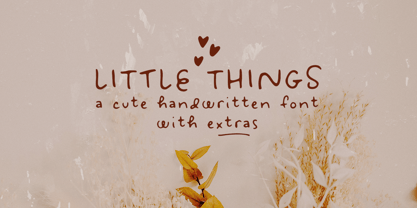 Little Things Font Poster 1