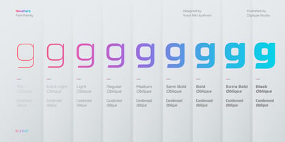 Neusharp Font Poster 2