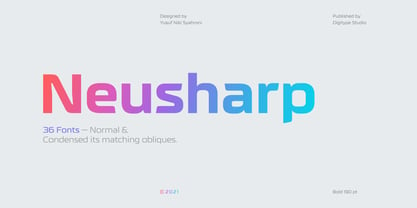 Neusharp Font Poster 1