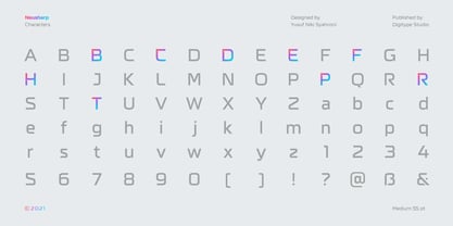 Neusharp Font Poster 3