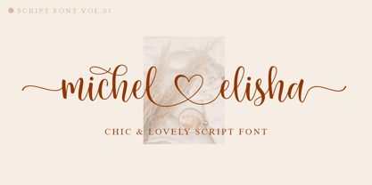 Michel Elisha Script Font Poster 1