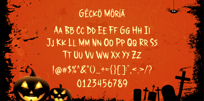 Gecko Moria Font Poster 9