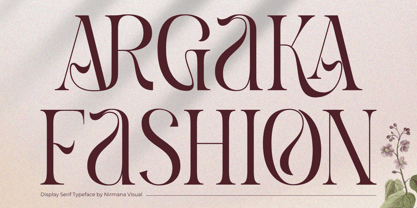 Argaka Fashion Font Poster 1