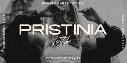 Pristinia Duo Font Poster 1
