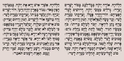 Hebrew Yiddish II Fuente Póster 3