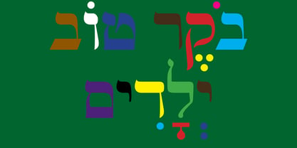 Hebrew Yiddish II Font Poster 7