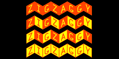 Zigzaggy Font Poster 3