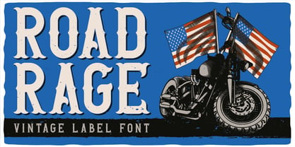 Road Rage Font Poster 3