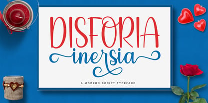 Disforia Inersia Font Poster 1
