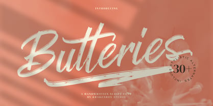 Butteries Font Poster 1