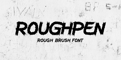 Roughpen Font Poster 1