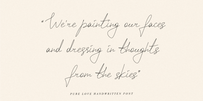 Pure Love Font Poster 7