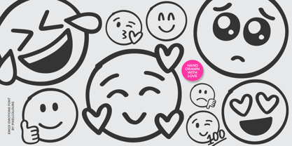 Emoji Emotions Fuente Póster 2