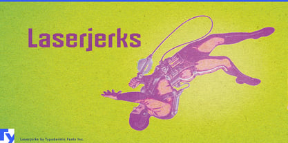 Laserjerks Font Poster 1