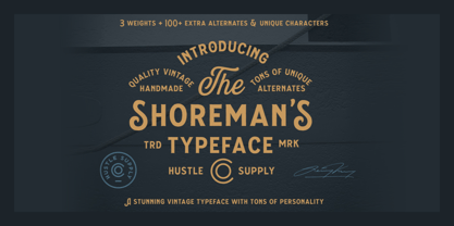 The Shoreman Font Poster 1