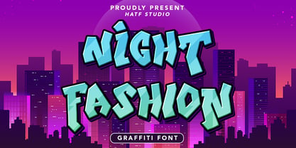 Night Fashion Font Poster 1