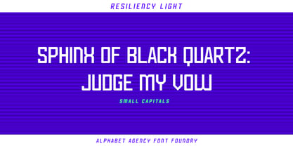 Resiliency Font Poster 5