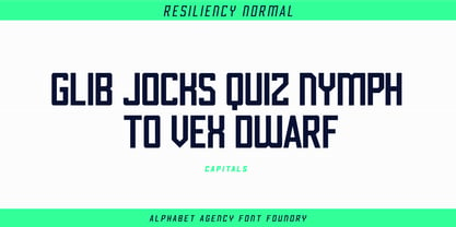 Resiliency Font Poster 4