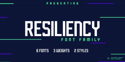 Resiliency Font Poster 1