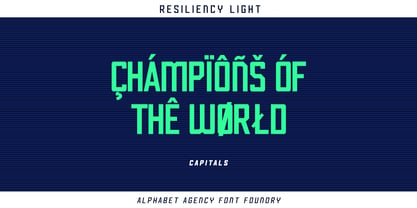 Resiliency Font Poster 6