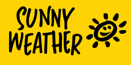 Sunny Weather Font Poster 1