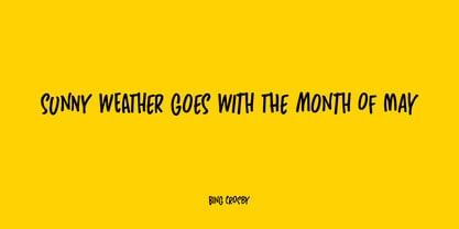 Sunny Weather Font Poster 3