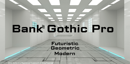 Bank Gothic Font Poster 3